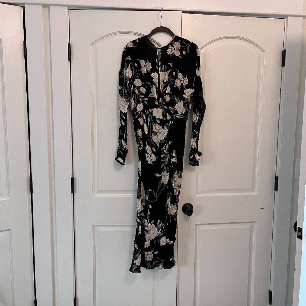 Melodias Salvajes Floral Silk Georgette Dress SIZE 4